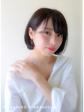 ソコノサロン ハナレ 北千住(socono salon HANARE) 【平桜】ナチュラルストレート/モノトーンアッシュボブ