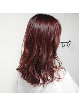 カミケン 方木田店(kamiken.) ツヤかわいい大人ふんわりピンク系ロング【カミケン方木田店】