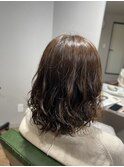 波巻きパーマ