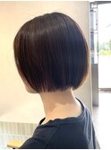 ナチュラルストレート×ミニボブ