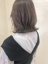 イーストハムアネーロ(EAST HAM anello) くびれボブ×透明感シアーグレージュ 