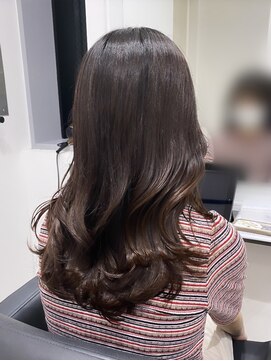 アイビー(ivy) セミロングローレイヤーカット韓国風20代30代40代