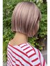 カット+アディクシーカラー+前処理TR+4ステップTR付 ￥12400
