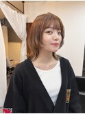 ウルフカット ベージュ【stylist/Yumi】