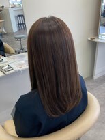 ピシェ ヘア デザイン(Piche hair design) 【水素カラーで髪質改善仕上がり】ストレートヘア/ブラウン