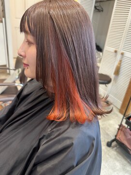 ルチア ヘア ステラ 京都店(Lucia hair stella) インナーカラー/タッセルボブ/ショート/学割U24/京都/河原町