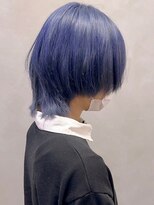 エイト 博多店(EIGHT hakata)&nbsp;サファイアブルー×ウルフカット
