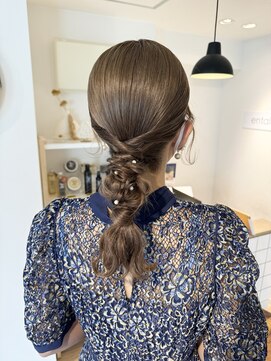 【entality lit 】タイト×くしゅっと編み下ろしStyle