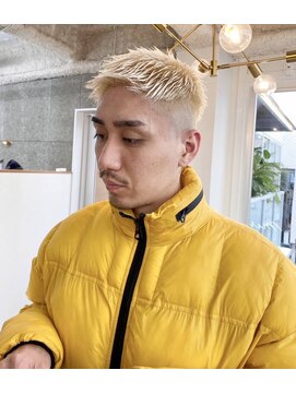 フラッグヘアー 博多駅前店(Flag HAIR) メンズハイトーン ブリーチ ケアブリーチ