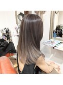 白髪ぼかしバレイヤージュ