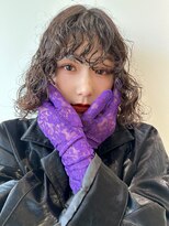 ホロ(hollo)&nbsp;プードルパーマウェーブミディアムボブパーマ