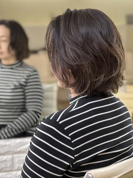 トランクサロンカッパード 大人ニュアンスパーマ＋ヴィラロドラカラー＋生コラーゲンTR