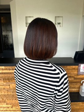 ヴァン カウンシル 王子(VAN COUNCIL) 春のうる艶ケアカラー 髪質改善TR 大人のミディアムボブ#3