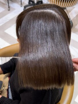 ロンドアベニール 北千住(Lond avenir) イメチェン外ハネボブ美髪ワイドバングレイヤー髪質改善縮毛矯正