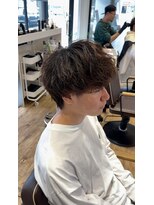 アメラボ 植田山店(Amelab)&nbsp;【シャドウパーマ】メンズウルフ 緩めスパイラル