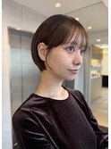 ショートカットショートヘアコンパクトショートボブ丸みショート