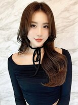 ロンドシエル 横浜(Lond ciel)&nbsp;髪質改善縮毛矯正レイヤーカット顔周り前髪韓国ミニウルフ/横浜