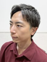 ヨシザワインク プレミアム 築地店(YOSHIZAWA Inc. PREMIUM)&nbsp;アップバング/ツーブロック/メンズパーマ/カジュアル/30代