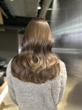 ペレ 渋谷(PELE) ホワイトグレージュ/デジタルパーマ/チェリーブラウン/渋谷