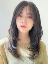 アグノス 青山(Agnos)&nbsp;レイヤーカット暗めカラーフェイスフレーミングデザインカラー