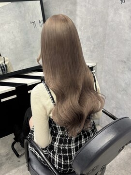 エル ヘアサロン なんば店(eL) 透明感ミルクティーベージュ【SYURI】