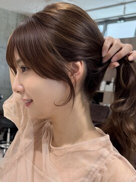 アッシュ 茗荷谷店(Ash) 茗荷谷レイヤーカット韓国ダブルカラー顔周り前髪カットボブ