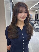 アリープアウル(ALEAP owl)&nbsp;透明感ブラウングレージュ/レイヤーカット/シースルーバング