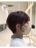 ジュベ 別府店(juve.)&nbsp;別府ショートボブ顔周りレイヤーカット髪質改善カラー