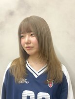 エルフレームバイワンラヴェスト(L'FLAME by one Lovest)&nbsp;レイヤーカット/オリーブベージュカラー/長野駅前L'FLAME