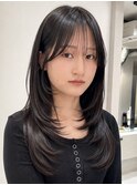 韓国風レイヤーボブ髪質改善ダブルカラー