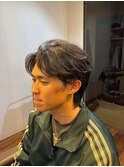鎌倉メンズセンターパートフェザーパーマ２０代３０代