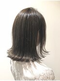 ぷつっと☆切りっぱなしボブグレージュ【担当シバタ】