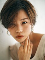 エルロンバイマフェ(AILERON by mahae) 大人ガーリー×ベージュ×ボブショート×前下りショート