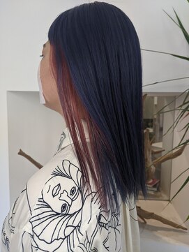 ソアヘアー(Soar hair) ダークパープルインナーパールピンク