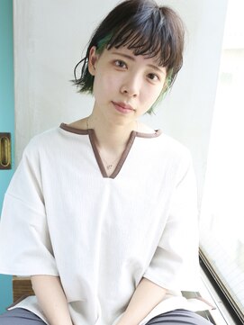 バース(BIRTH) 天神【BIRTH】インナーカラー×ウエーブミニボブ 3