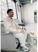 スキンフェード×アップバングショート