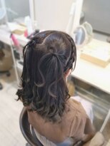 ヘアセットサロン ミント(Hair set salon MINT) あみカチュ×髪リボンハーフアップ