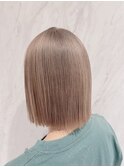 店長今里☆切りっぱなしボブをブリーチしてベージュ☆