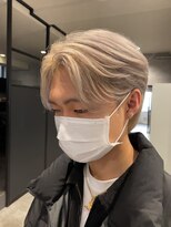 アンダーバーホワイト(_WHITE)&nbsp;ハイトーン　シースルーセンターパート