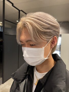 アンダーバーホワイト(_WHITE) ハイトーン シースルーセンターパート