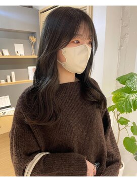 コフィー バイ メルト 吉祥寺(cofy by melt) 【松本咲花】ブリーチなしオリーブグレージュ　透明感春カラー
