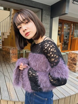 ルービック 奈良(Rubik's) 前髪ありの小顔ボブ/髪質改善前髪カット