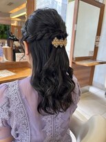 ファーレンピュア(FAHREN PURE)&nbsp;お呼ばれ／ヘアセット／和光市／ハーフアップ