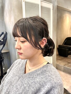 エイト 池袋店(EIGHT ikebukuro) 結んだ時の後毛