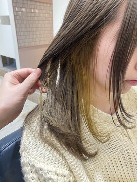 ネオリーブエクラ 上野御徒町店(Neolive eclat) インナーカラー/レイヤースタイル