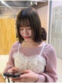 【 ito ／ 梅田 】オリーブベージュカラー×レイヤーボブ