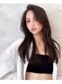 大人レイヤー!顔まわりカット ストレート トリートメント