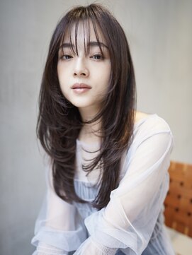 ニコ トウキョウ 渋谷(nico TOKYO) ミディアムレイヤー/顔まわりカットオリーブグレージュカラー