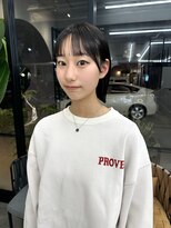 サンド 大阪梅田(sand)&nbsp;＠hitoshi__sand /黒髪/ネビージュ/小顔/ワンレン/大阪梅田