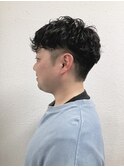 メンズパーマ刈り上げフェードツーブロック